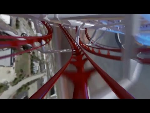 Skyscraper World&#039;s Tallest Roller Coaster POV - Skyplex Orlando