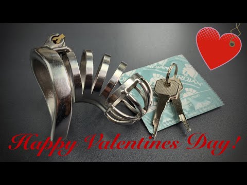 [835] Chastity Cage Picked With a Condom Wrapper (Happy Valentines Day!)