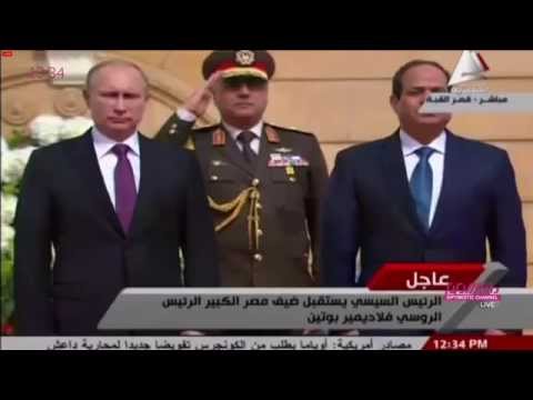 Funny Egyptian orchestra fail | Putin visits Egypt | Russian national anthem fail