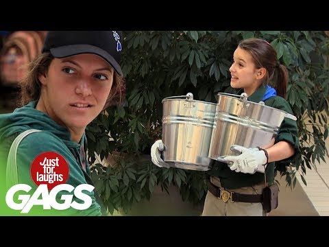 Strongest Girl in the World Prank - Just For Laughs Gags