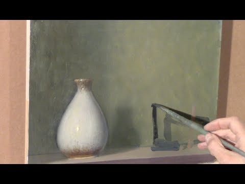 a not-so-still life with white vase