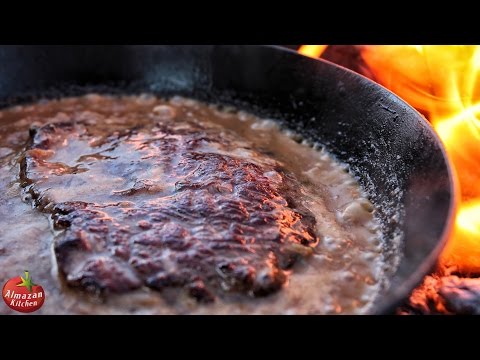 Epic Hunter&#039;s Steak! - Ultimate Primitive Food Cooking Outside ASMR