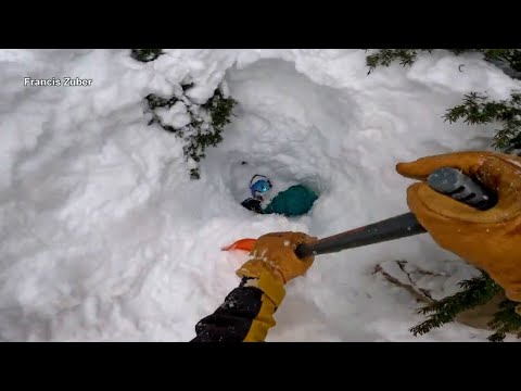 Snowboarder rescued by stranger: &#039;I was gonna die on my own&#039;