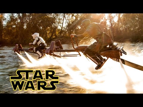Star Wars - Speeder Bike Jetovator Battle in Real Life!