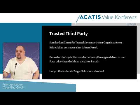 ACATIS Value Konferenz 2022 - Was ist eigentlich eine Kryptowährung? - Felix von Leitner - Code Blau