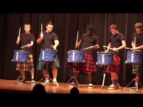 THE OFFICIAL Hot Scots drum line - 2011 - Nigel - Talent Show at LHHS