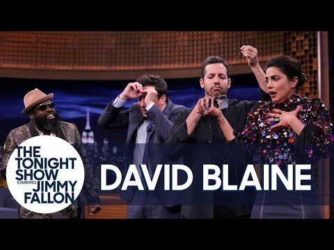David Blaine Sews His Mouth Shut in Insane Trick (w/Jimmy, Priyanka Chopra &amp; The Roots)