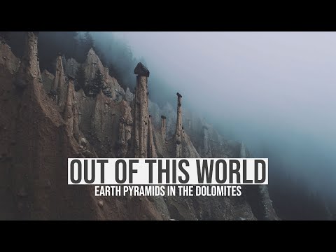 Out Of This World: Earth Pyramids in the Dolomites filmed with a Drone