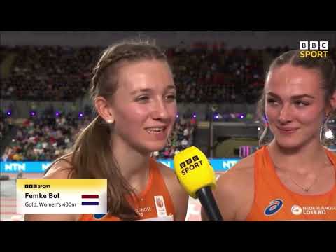 Mickey Mouse (a.k.a. Femke Bol) has just broken the 400m indoor world record for The Netherlands!