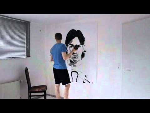 Lionel Messi - Painting with a football shoe | ARTgerecht # 1