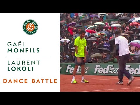 Dance Battle Between Gaël Monfils and Laurent Lokoli - Roland-Garros