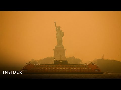 New York City Covered In Orange Smoke From Canada&#039;s Wildfires | Insider News