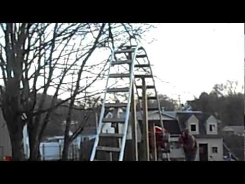 back yard pvc roller coaster with a 12 ft drop