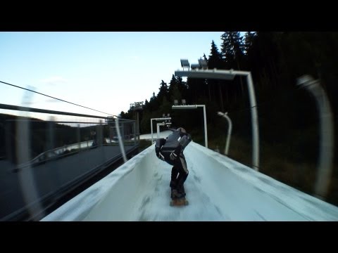 Full Speed Downhill Skateboarding, Bobtrack Altenberg