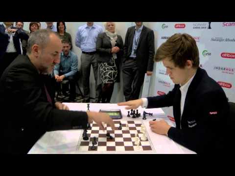 Magnus Carlsen with 30 seconds VS Manager Agdestein with 3 minutes