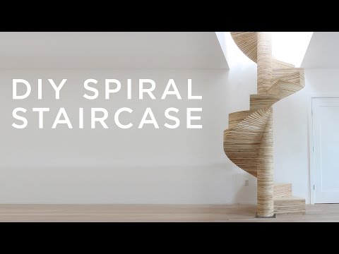 Plywood Spiral Staircase