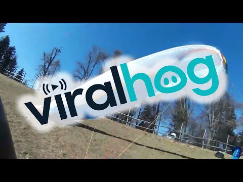Dust Devil Catches Paraglider || ViralHog