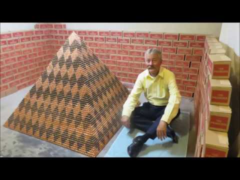 World Record Penny Pyramid - 1,030,315 pennies Guinness World Record