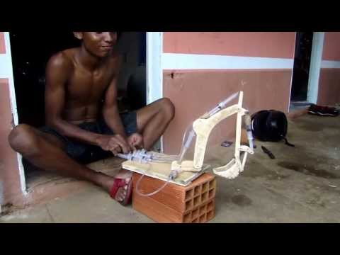 Boy Makes DIY Excavator with Syringe Hydraulics
