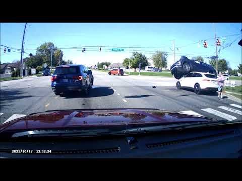 Red light runner pays the price