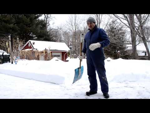 How to shovel snow the easiest &amp; safest way! Aching back NO MORE