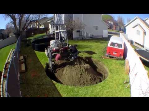 In-ground Trampoline Install Time Lapse