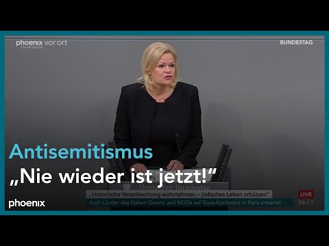 Bundestagsdebatte zum Schutz jüdischen Lebens in Deutschland am 09.11.23