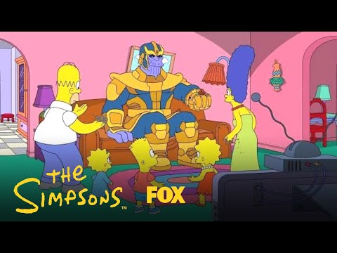 Thanos Visits The Simpsons | Season 30 Ep. 12 | The Simpsons