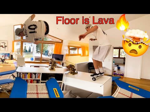 floor is lava - STAY AT HOME PARCOUR