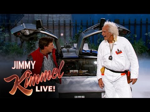 Marty McFly &amp; Doc Brown Visit Jimmy Kimmel Live