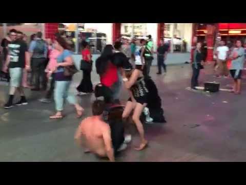 Dancer accidentally pisses on bystander in Vegas lasvegasthegame.com