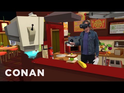 Conan Visits YouTube&#039;s VR Lab | CONAN on TBS