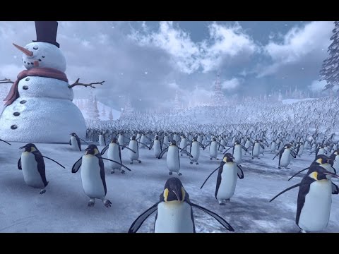11,000 Penguins VS Santa Claus Army - Epic Battle Simulator(15,000 Characters)