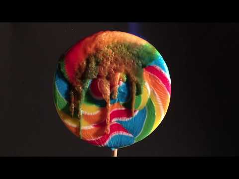 Melting A Candy Lollipop In Reverse