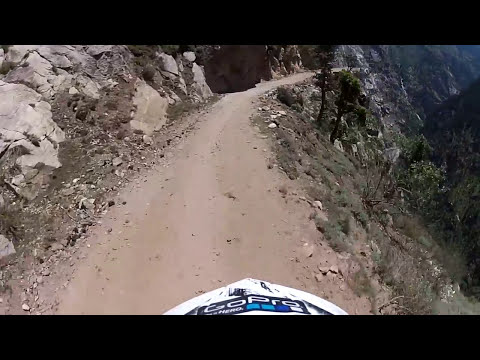 WORLD&#039;S MOST DANGEROUS RIDE on edge of cliff. HIMALAYAS