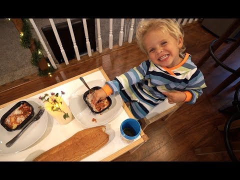 3 Year Old Tydus MAKES DINNER FOR A GIRL!!