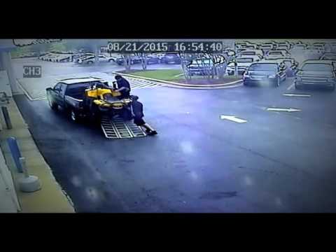 ATV loading fail flips in truck