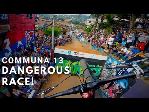 World Record of the longest Urban Downhill Track | Race Run | Medellin, Colombia