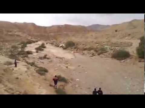 שיטפון במפל התחתון בנחל צין, סרטון שצולם על ידי אסף יגבס, מדהים