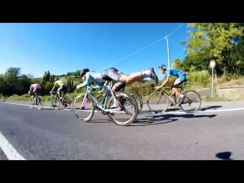 Skilful cyclist rides like Superman at crazy speeds