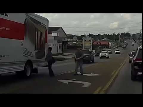 Lady Flipping-Off Car Receives Instant Karma While Jaywalking || ViralHog