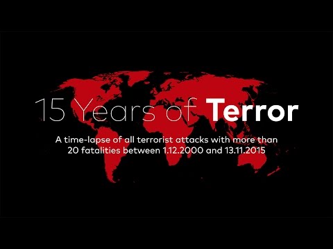 15 YEARS OF TERROR | A time-lapse map