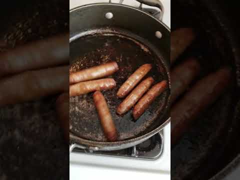 scared sausages