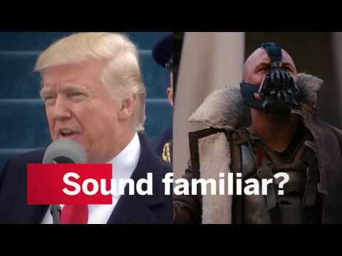 Trump quotes Batman villain Bane in inaugural speech