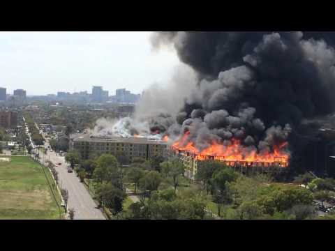 Massive Fire in Houston - Montrose