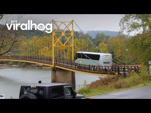 Bus Ignores Weight Limit on Bridge || ViralHog