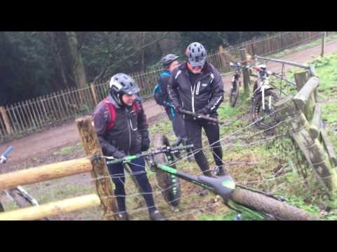 Fat Bike caught on an Electric Fence!
