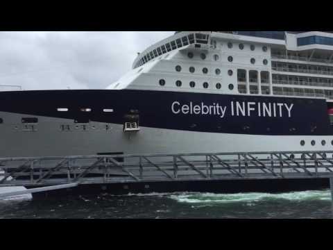 Celebrity Infinity slams into Ketchikan Dock 06/03/16