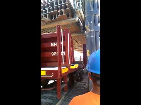 How not to unload a rail car!