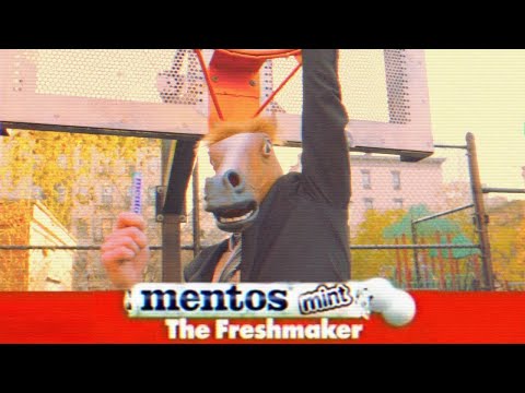 Mentos Horse Mask Basketball Commercial